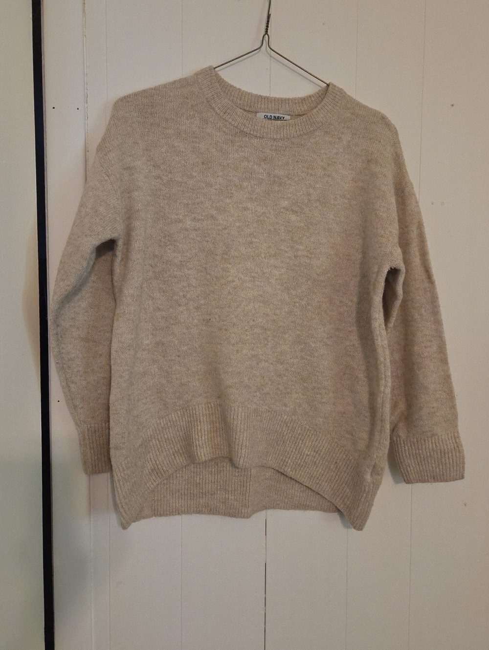 Old Navy Women's Beige Crewneck Sweater